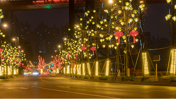 道路景觀亮化一定要滿(mǎn)足夜間的交通需求