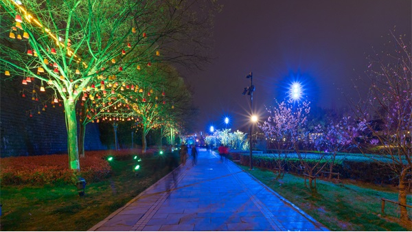 公園夜景燈光亮化如何做才能吸引人？