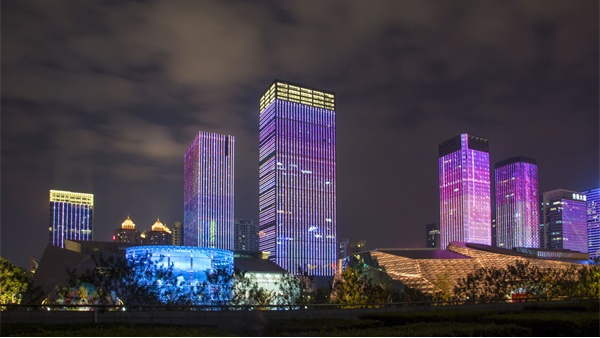 城市夜景燈光照明增強(qiáng)城市的夜景特色