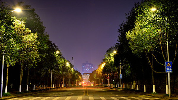 道路夜景照明工程要同時起到照明和美化的作用